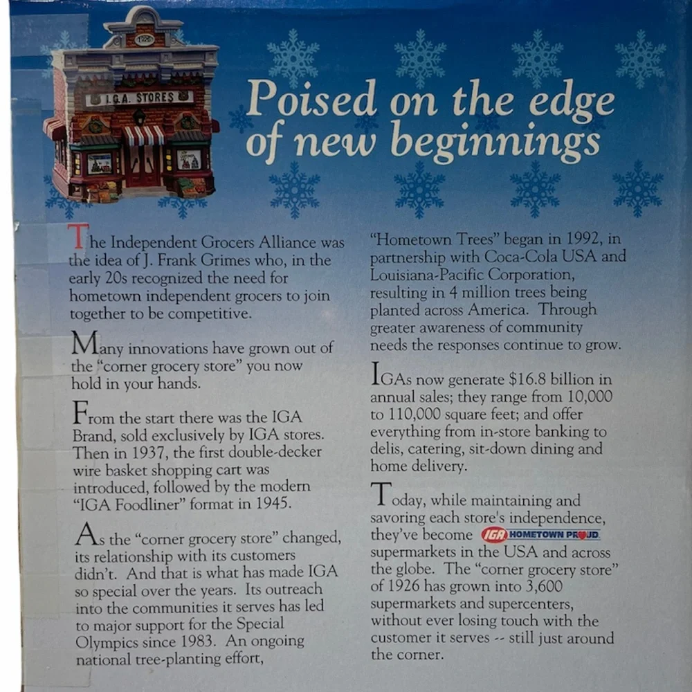 Vintage iga christmas
